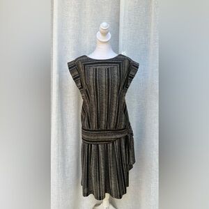 Lally Lou black off white dotted top and dress set